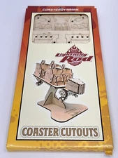 Dollywood Lightning Rod Coaster Dynamix Coaster Wooden Coutouts Model Kit