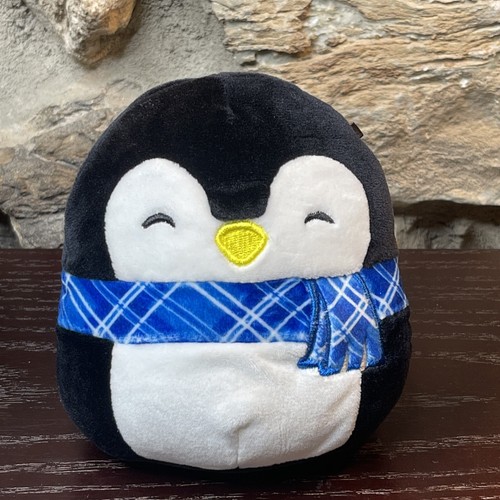2018 Christmas Penguin Blue Scarf 