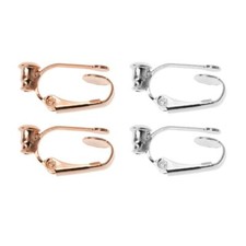 2x Pierced to Clip On Earring Converters Findings for Non-Pierced Ears