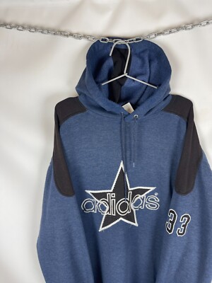 トップス Y2K 90s OLD adidas hoodie Vintage Adidas Grey Tag Cozy Hooded Big Logo Center Hoodie