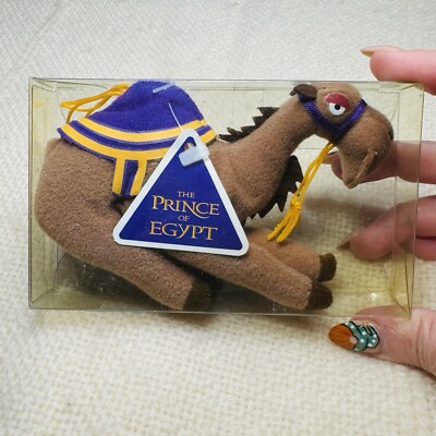1999 DreamWorks PRINCE OF EGYPT camel HABIBI Vintage Plush Beanie Toy NEW IN BOX