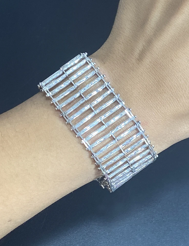 925 Italy Milor Bracelet Heavy LINK DESIGNER Signed 8 in FINE � - Image 3 of 4