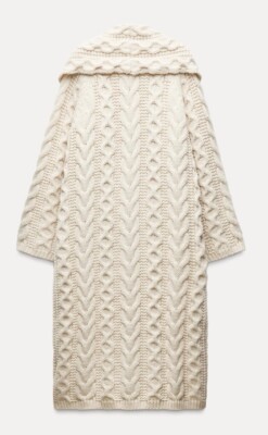 【新品】lor Cable knit Long coat かじまり 新品】lor Cable knit Long coat かじまり激安