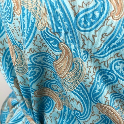 Ms. Sugar Vintage Kleid Langarm Größe Small Medium Gürtel Faux Wickel Paisley - Bild 10 von 12