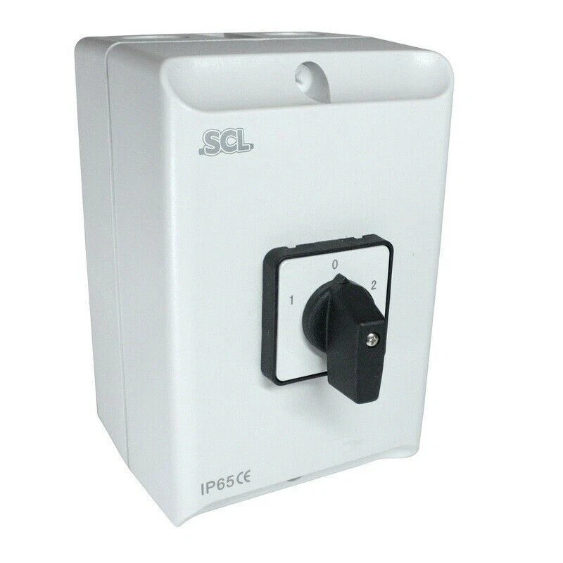 SCL 40AMP 2 POLE IP65 ENCLOSED CHANGE OVER SWITCH - IC240