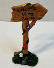 Fairy Garden Dollhouse Welcome To My Garden Sign Mini Garden Sign FH32