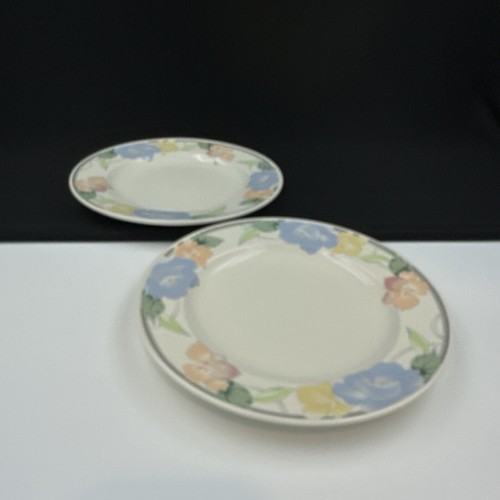 Mikasa Intaglio Garden Poetry CAC08 Set Of (2) 8 3/8” Salad Plates Stoneware - Picture 4 of 14