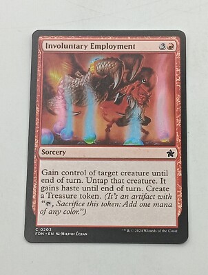 Magic the Gathering Einzelkarte Involutary Employment bespielt