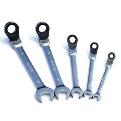 BGS Ringmaulschlüssel Ratschenschlüssel SW 8 -19 mm Ratschen abwinkelbar um 180°