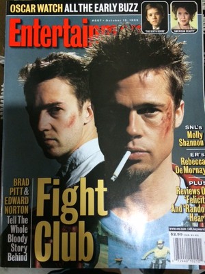 October 15, 1999 Fight Club Brad Pitt Edward Norton Entertainment Weekly  MINT