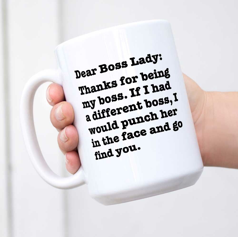 dear boss lady mug