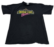 Vtg Y2K UNIVERSAL STUDIOS FLORIDA Fits Men Medium Black Made In USA