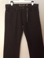 Mens Guess Los Angeles Lincoln Slim Straight Dark Roast Brown Jeans W36 L32 Mens Guess Los Angeles Lincoln Slim Straight Dark Roast Brown Jeans W36 L32