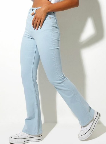 MOTEL ROCKS Bootleg Jeans in Sky Blue 