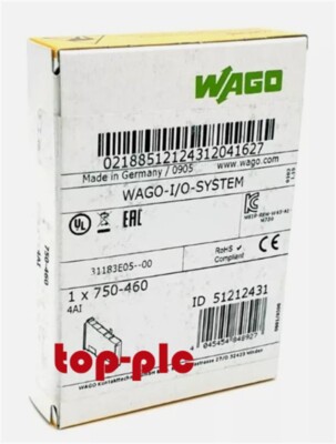 New Factory Sealed WAGO 750-460 4-channel analog input module 750-460