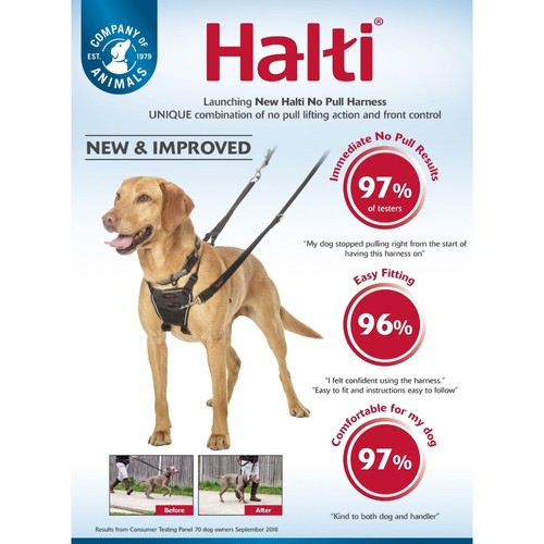 HALTI No Pull Harness For Dogs Small Medium Large Stops Dogs Pulling