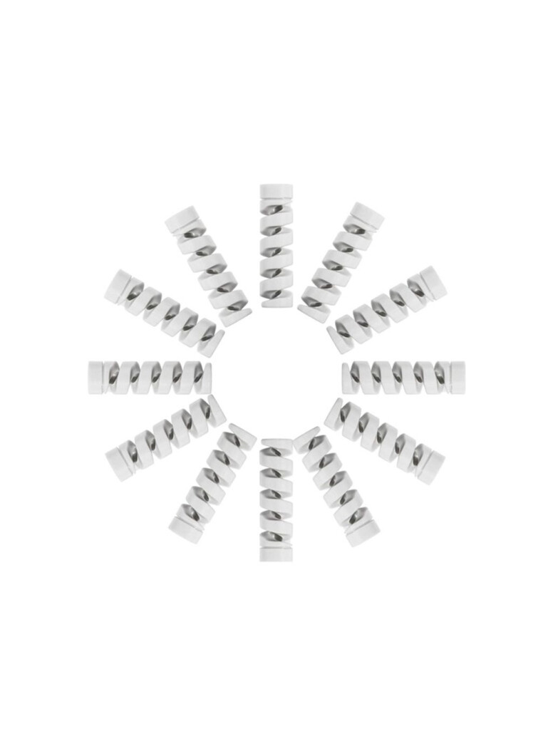 Spiral Silicone Charger Cable Protector 12pc Flexible Cord Saver