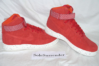Nike Lunar Force 1 Hi Undefeated SP SIZE 10 - NEW - 652806-660 Suede High White 