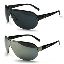 Oversized Classic Retro Mens Fashion Metal Vintage Designer Sunglasses