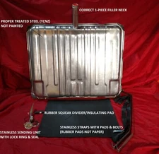 66 67 Olds Cutlass 442 gas fuel tank W/ 3/8" sending unit & Straps - OE finish