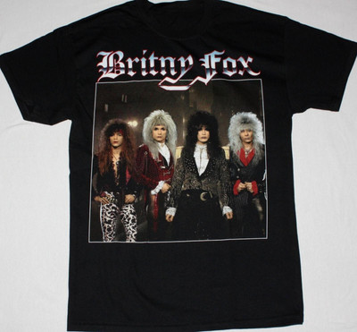 BRITNY FOX GLAM HARD ROCK CINDERELLA WAYSTED TANGIER BLACK T-SHIRT