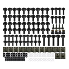 177Pcs Aluminum Fastener Clips Screws Motorcycle Bumper Panel Fairing Bolts Kit