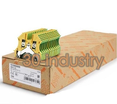 QTY:200 Weidmuller W Ground Terminal 1010000000 WPE 2.5 DIN Rail Terminal   #F12