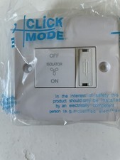 Click Scolmore, Mode CMA3020, 10A, 3 Pole Fan Isolator with 3A Fuse - White