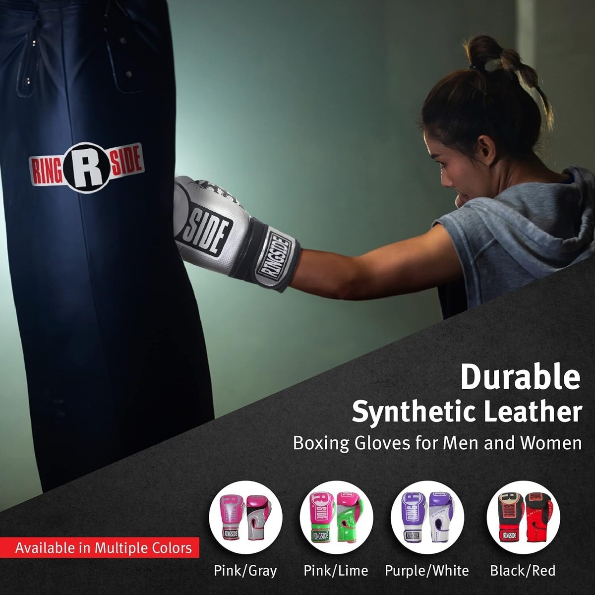 Ringside Apex IMF-Tech Boxing Bag Gloves Large/Extra-Large White/Black