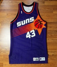 Chris Carr Phoenix Suns 1994-95 Champion NBA Game Worn Basketball Jersey Size 48