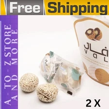 2X  Dates balls stuffed tahini & covered with sesame,كرات تمر بالطحينة و السمسم