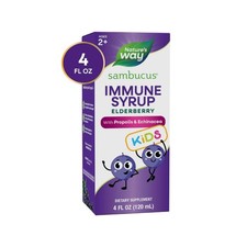 4 fl oz Nature's Way Sambucus Kids Elderberry Immune Syrup Exp 05/31/27