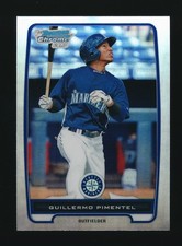 GUILLERMO PIMENTEL ⚾ 2012 Bowman Chrome #BCP156 Refractor Seattle Mariners