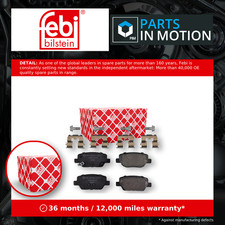 Brake Pads Set fits FIAT TIPO 357 1.6D Rear 2016 on 77367717 Febi Quality New