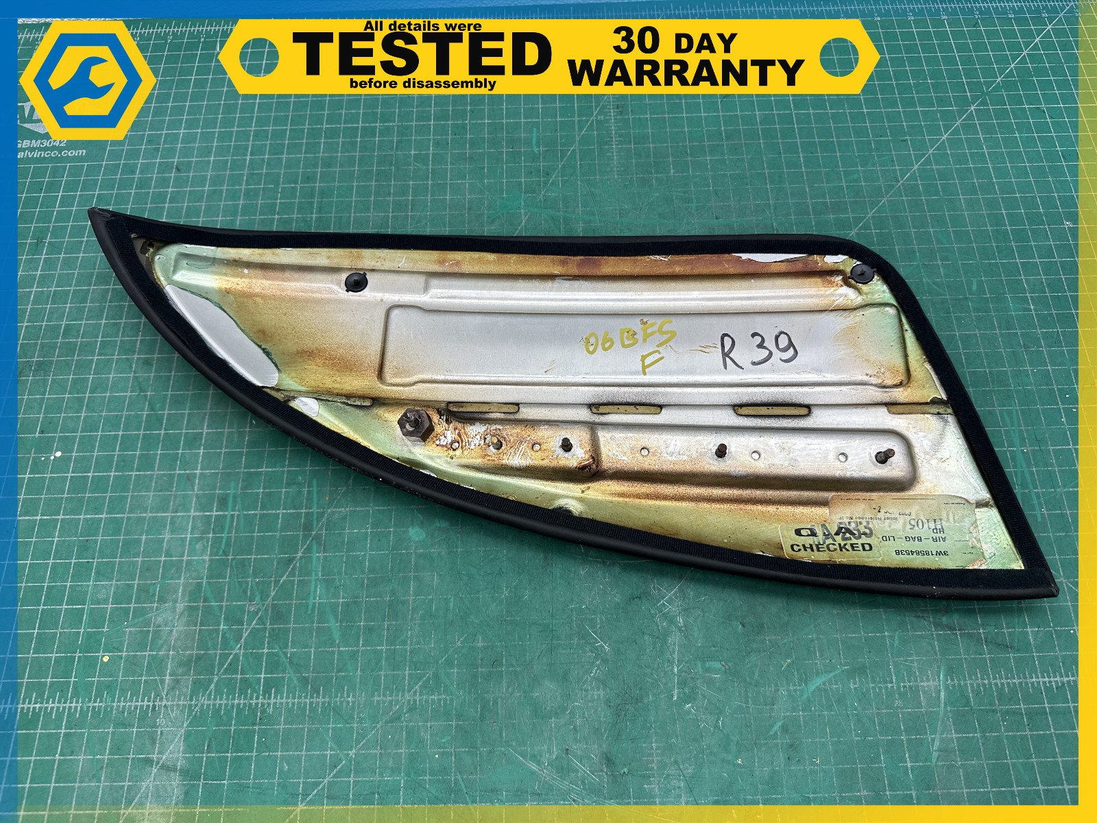 06-12 BENTLEY Flying Spur LEFT DRIVER SIDE UPPER TRIM COVER PANEL OEM