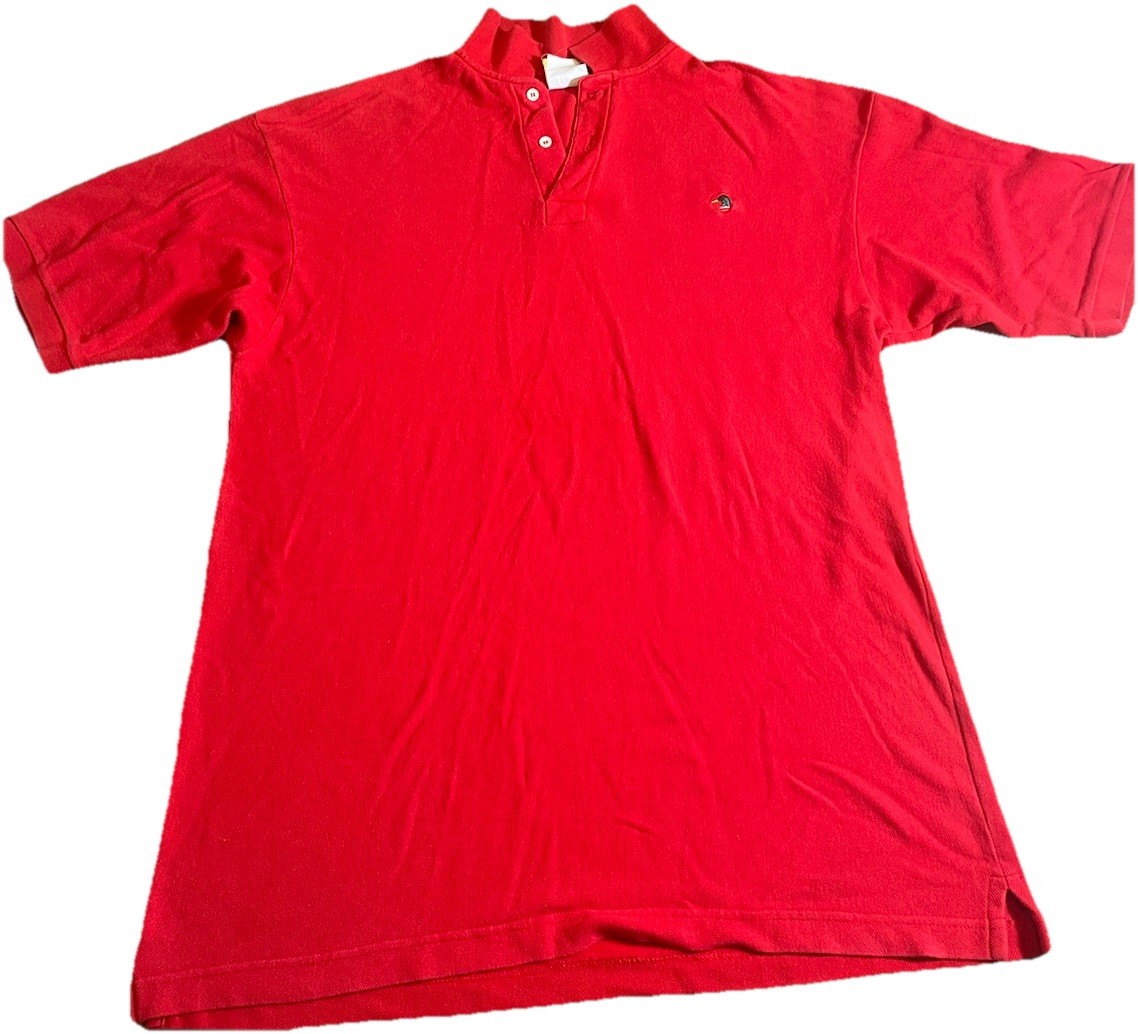 Vintage Duck Head Polo Shirt Red Short Sleeve Cotton Size L Classic Preppy