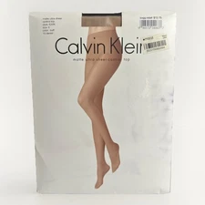 Calvin Klein Matte Ultra Sheer Control Top Tights BUFF - Size B