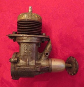 1948 Herkimer OK 29 Super Hot-Head Model Airplane Engine, Pat'd U.S.A. 2,179,683