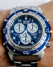 🫂Orologio Sector Chrono Diver Sub Exp 202 Vintage Alarm Sveglia Mov't 3S10