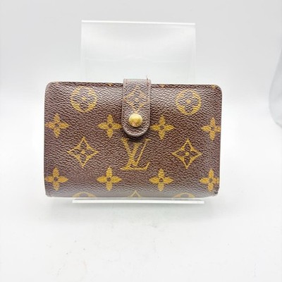 Louis Vuitton Folding Wallet Purse Coin Purse Monogram Brown