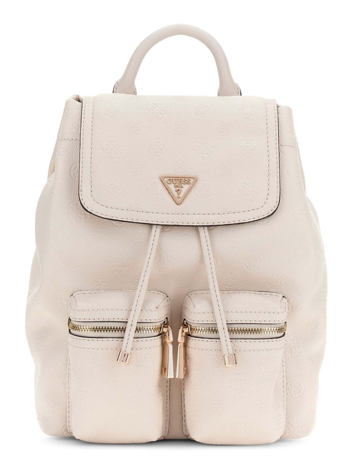 GUESS backpack Manhattan II Flap Backpack Stone Logo