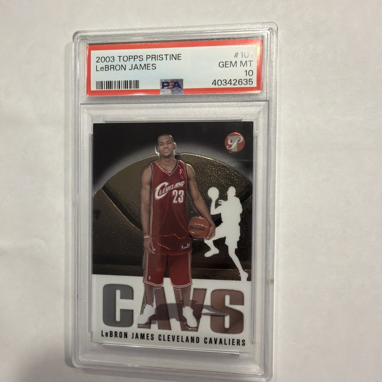 2003 Topps Pristine Basketball #101 LeBron James Rookie PSA 10