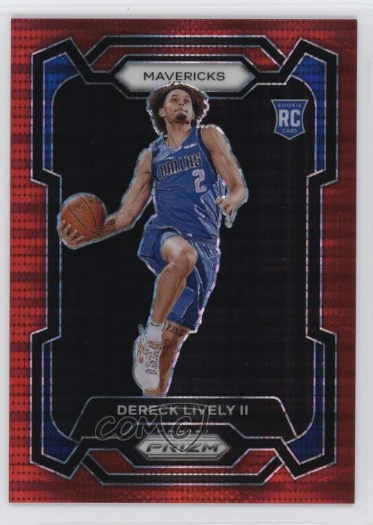 2023-24 Panini Prizm Red Seismic 160/299 Dereck Lively II #163 Rookie RC 14cm
