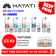 Hayati Pro Max Nic Salts 10ML E-Liquid 10mg/20mg Nicotine Salt Shot All Flavors