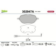 VALEO EXPERT BREMSBELÄGE SATZ VORNE passend für CUPRA BORN VW ID.3 | 302947A