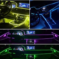 RGB Bluetooth Car Interior Neon LED Light Strip   6M Ambient Lighting Kit