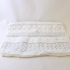 Quilted Rectangular Pillow Sham White Gray Geometric Design 25'' x 18.5'' — photo 3