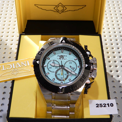 New! Invicta SUBAQUA NOMA IV-Quartz-Aqua Blue Dial-SS Band-Black Bezel-50mm/100m