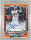 Milos Uzan 2025 Bowman Orange Geometric Refractor Chrome Auto 1st RC 20/25
