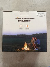 Outdoor Bluetooth IPX6 Flame Ambient Light Speakers - 2 Pack